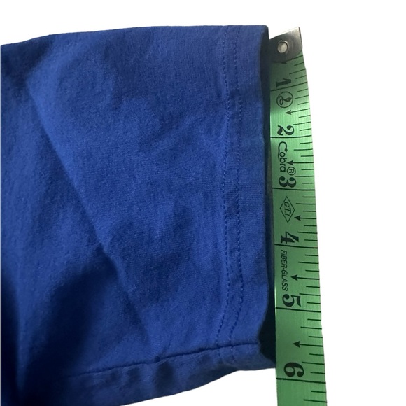 Italia travel tee Hanes Mens Medium 100% preshrunk cotton blue - Picture 5 of 7